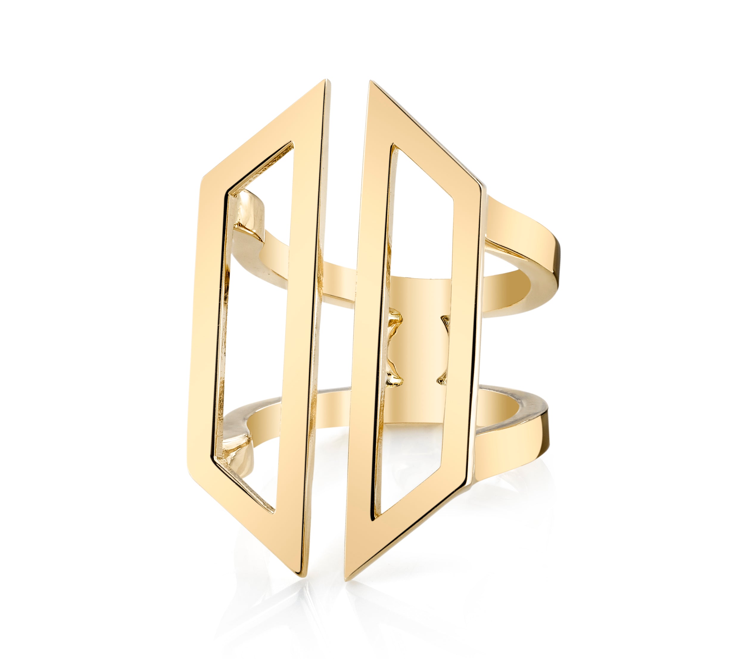 Armor I Ring Statement Ring Karma El-Khalil 6 Yellow Gold