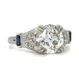 1920s Art Deco Diamond Ring Cocktail Ring Roseark Vintage