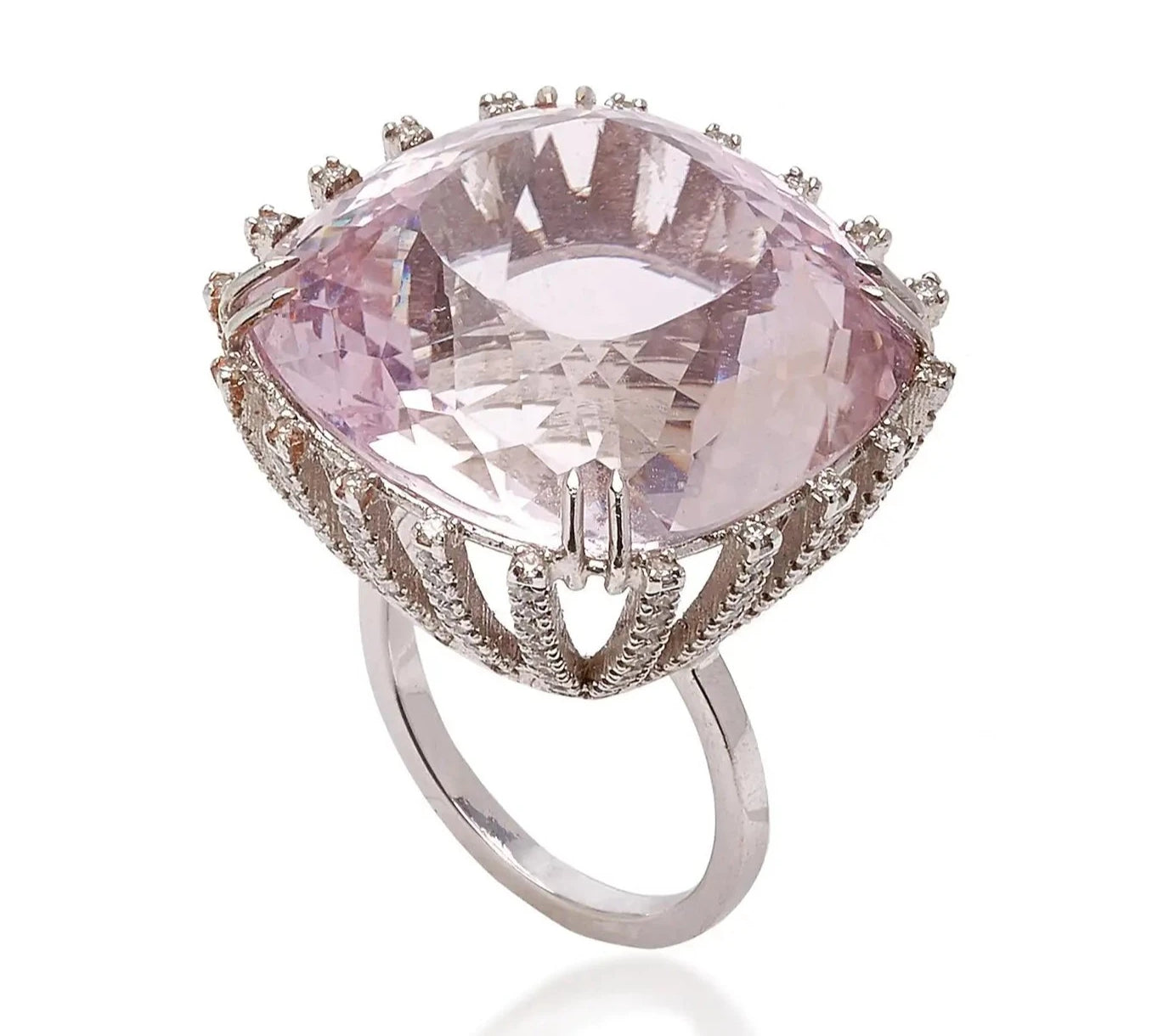 Pink Kunzite Ring Statement Ring Karma El-Khalil