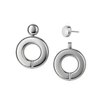 Life Hoops with Diamonds Statement Earrings MAE + LANG