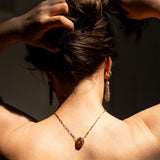 Pink Tourmaline Diamond Necklace Pendant Necklace Roseark