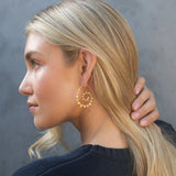 Spiral Diamond Spike Hoops Hoop Earrings Falamank