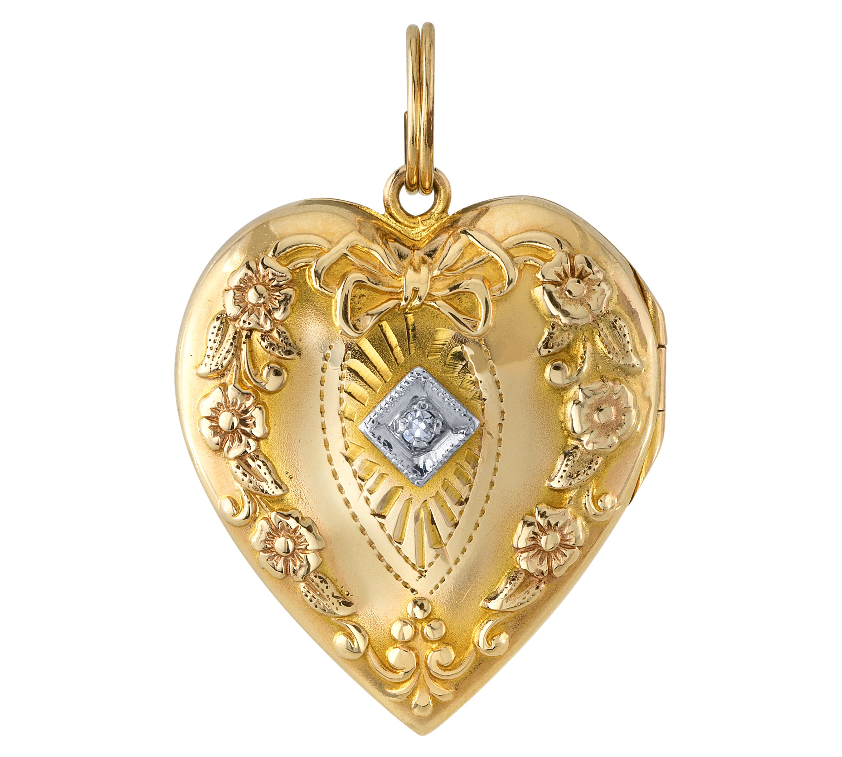 1940s Vintage Lockets Pendant Roseark Vintage SML NO Dia  