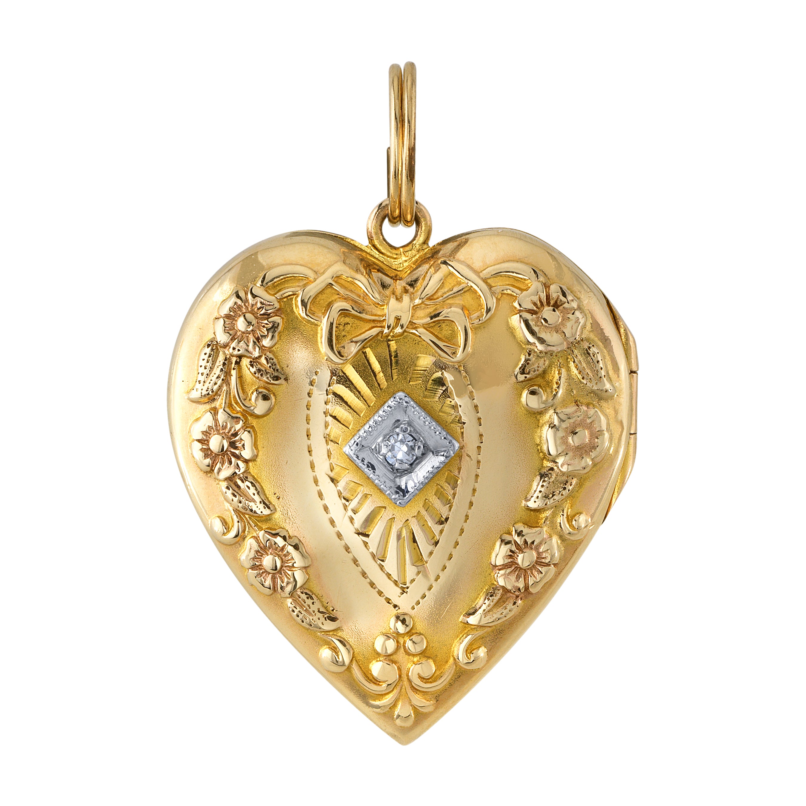 1940s Vintage Lockets Pendant Roseark Vintage SML NO Dia  