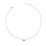 Mini Diamond Cloud Necklace Charm Necklace The Finest Stack