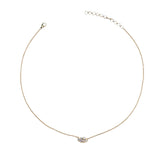 Mini Diamond Cloud Necklace Charm Necklace The Finest Stack