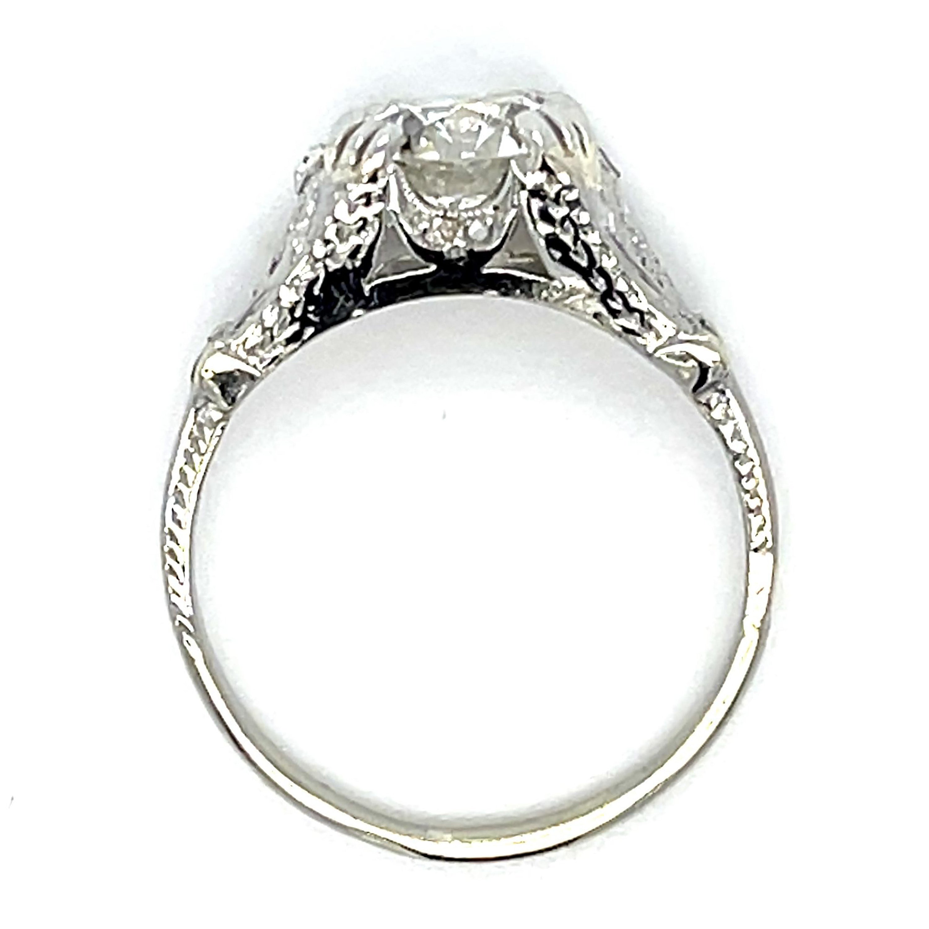 1920s Art Deco Diamond Ring Cocktail Ring Roseark Vintage