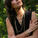 Alternating Gold and Diamond Collar Necklace Necklace Roseark Deux