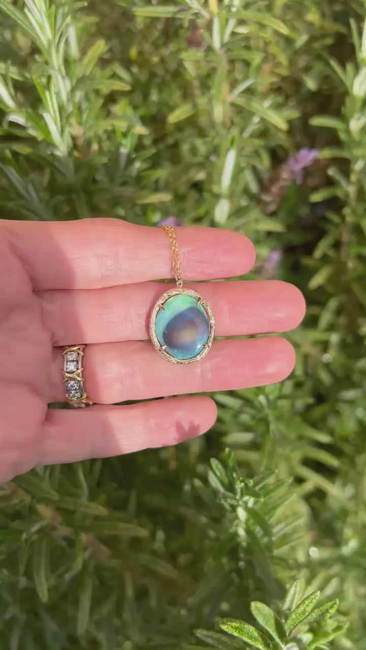 Spiral Galaxy Necklace Pendant Necklace Elisabeth Bell Jewelry