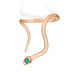 Turquoise Snake Ring Ring Perez Bitan Rose gold