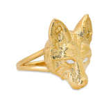 Wolf Ring Statement Ring Elisabeth Bell Jewelry