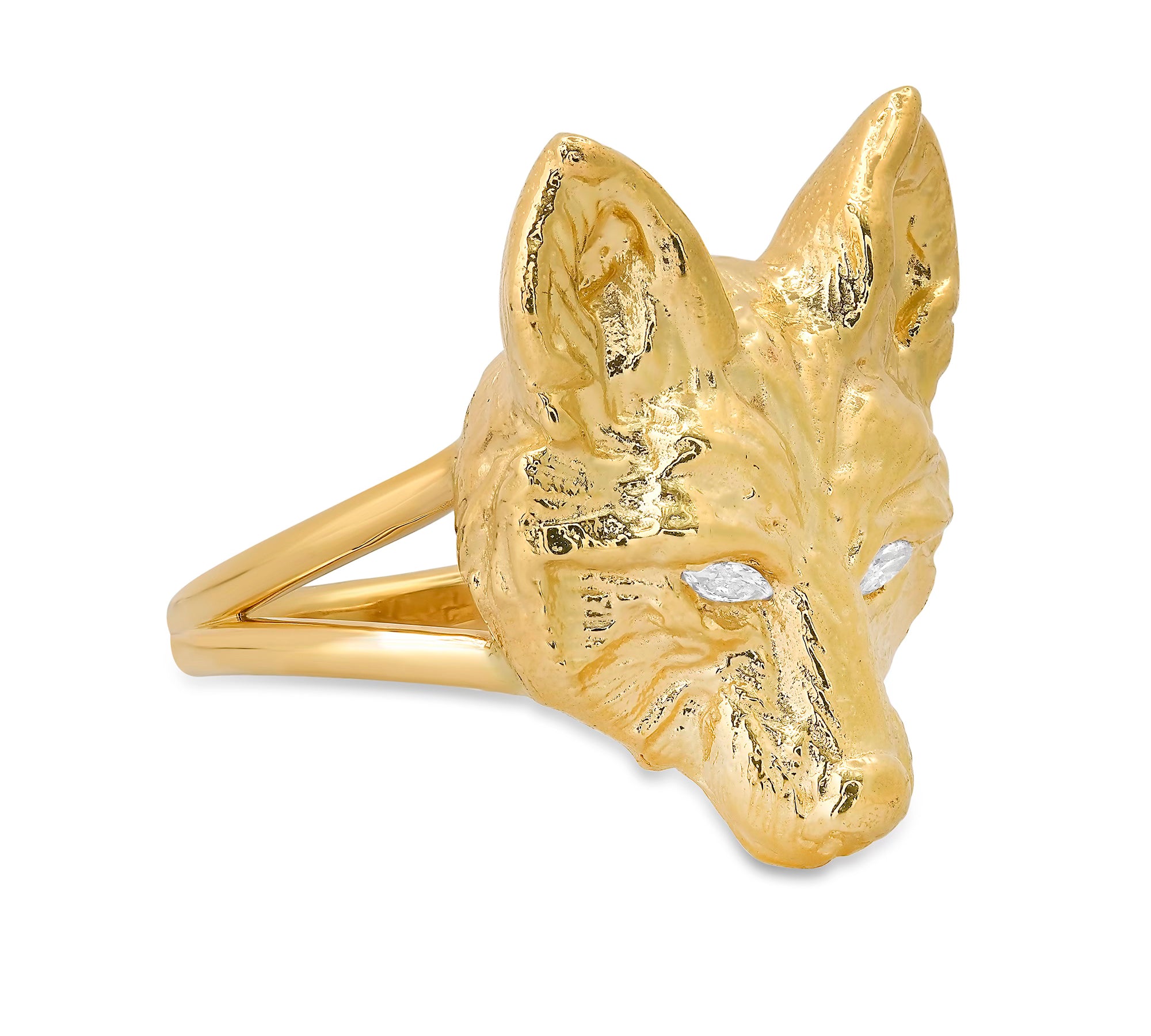 Wolf Ring Statement Ring Elisabeth Bell Jewelry