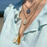 Spiral Shell Pendant Maura Green