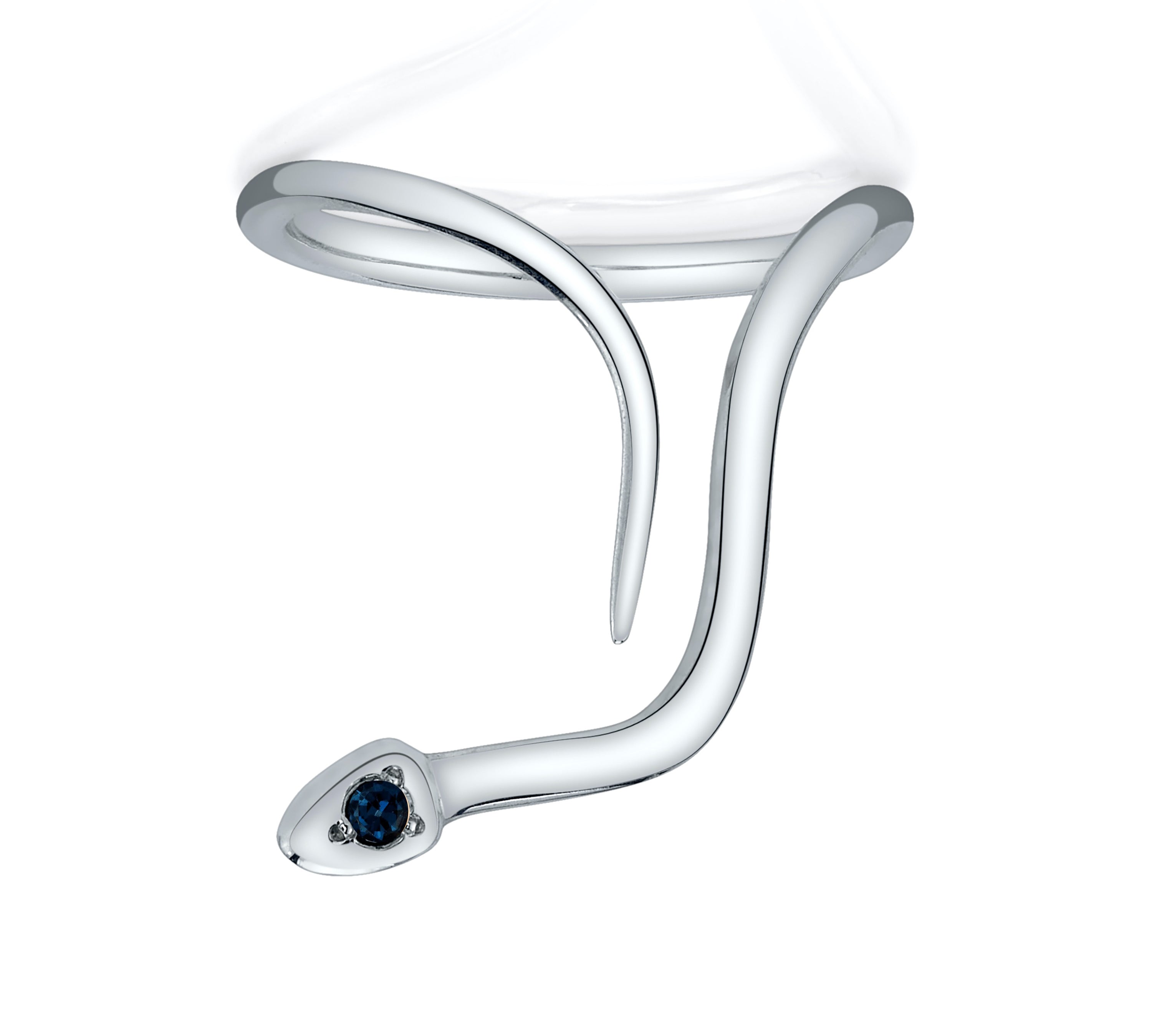 Mini Snake Ring Ring Perez Bitan Sapphire