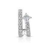 Princess Diamond Pave Half-Hoop