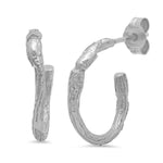 Small Willow Hoops Hoop Earrings Elisabeth Bell Jewelry White Gold