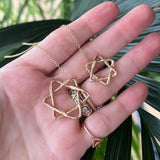 Star of David Necklace Pendant Necklace Elisabeth Bell Jewelry