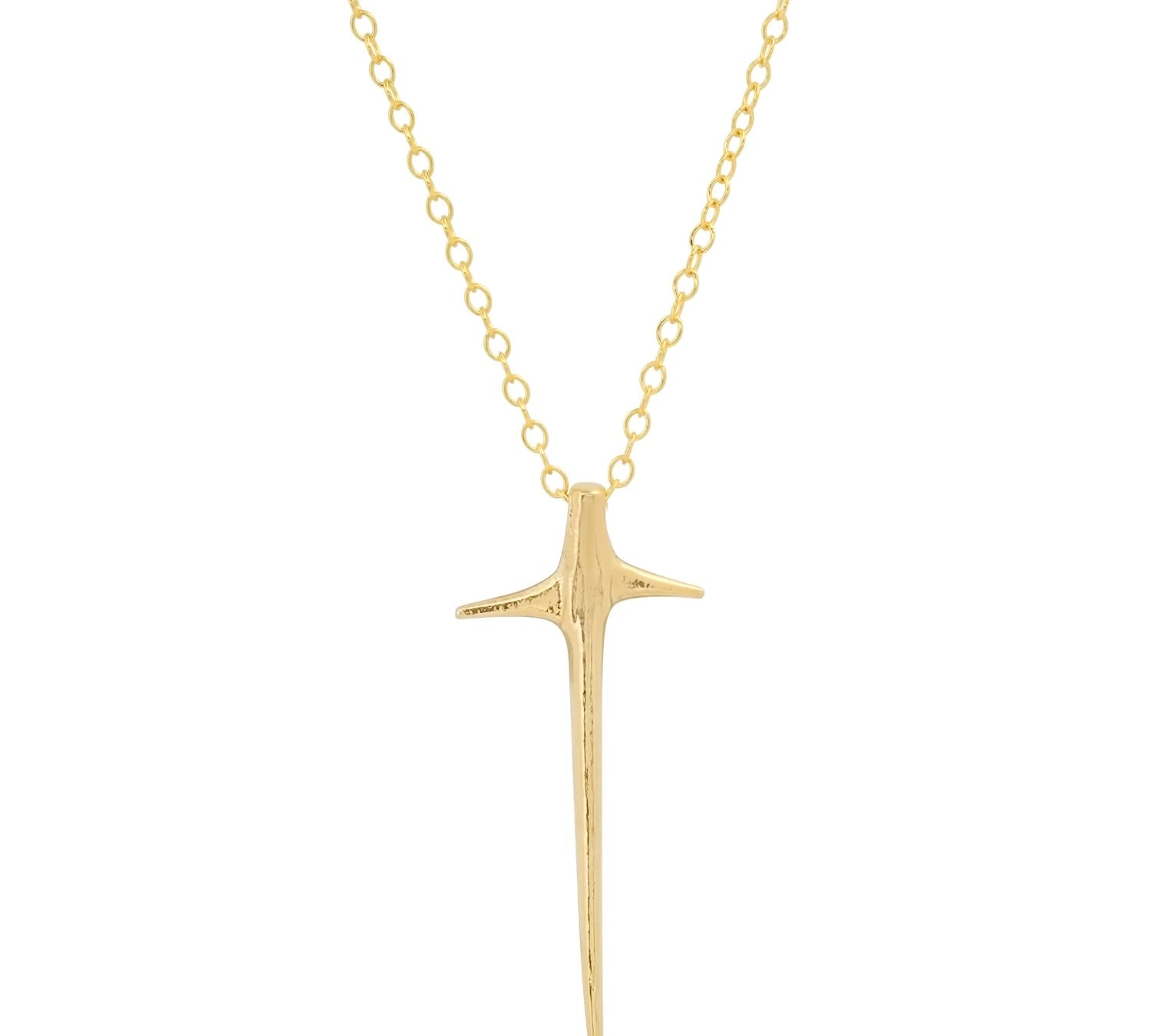 Thorn Necklace Pendant Necklace Elisabeth Bell Jewelry Small Yellow Gold No Diamonds