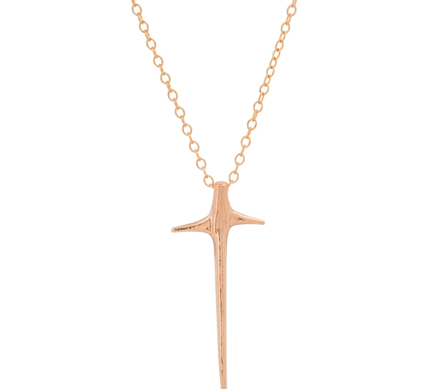 Thorn Necklace Pendant Necklace Elisabeth Bell Jewelry Small Rose Gold No Diamonds