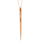 Stingray Necklace with Diamonds Pendant Necklace Elisabeth Bell Jewelry Rose Gold