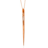 Stingray Necklace with Diamonds Pendant Necklace Elisabeth Bell Jewelry Rose Gold
