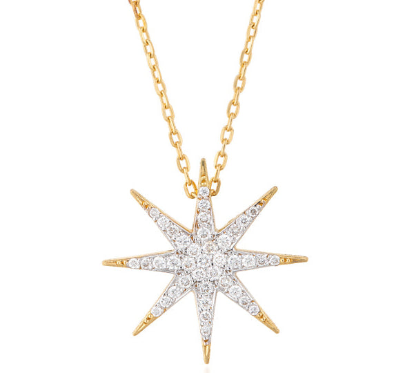 Diamond Sparkle Necklace Charm Necklace Falamank