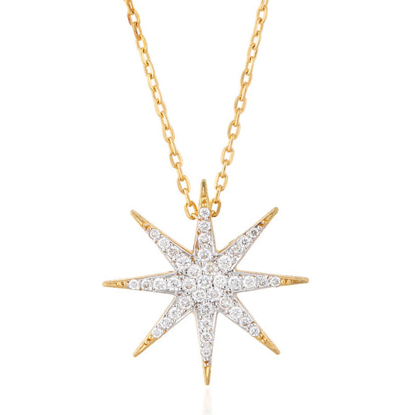 Diamond Sparkle Necklace Charm Necklace Falamank