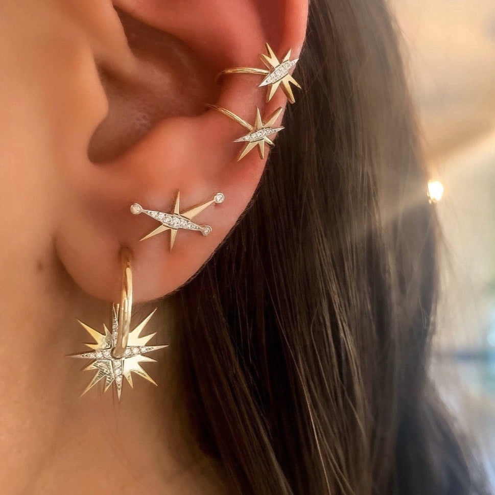 Mini Diamond Splash Earrings Stud Earrings Falamank