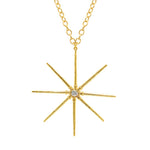 Sea Star Necklace Pendant Necklace Elisabeth Bell Jewelry Yellow Gold