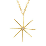 Sea Star Necklace Pendant Necklace Elisabeth Bell Jewelry Yellow Gold