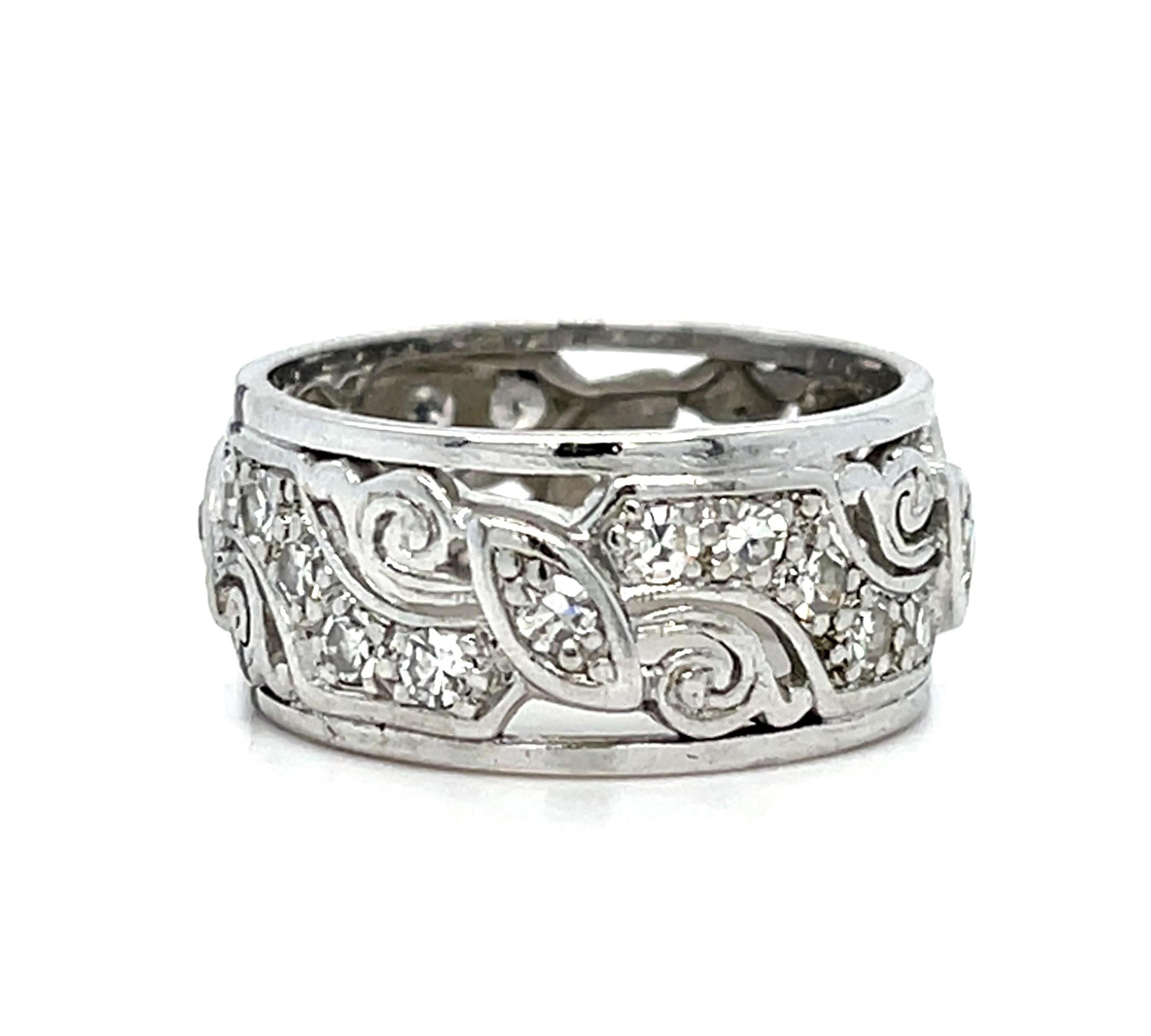 Antique 1930s Diamond Ring Cocktail Ring Roseark Vintage