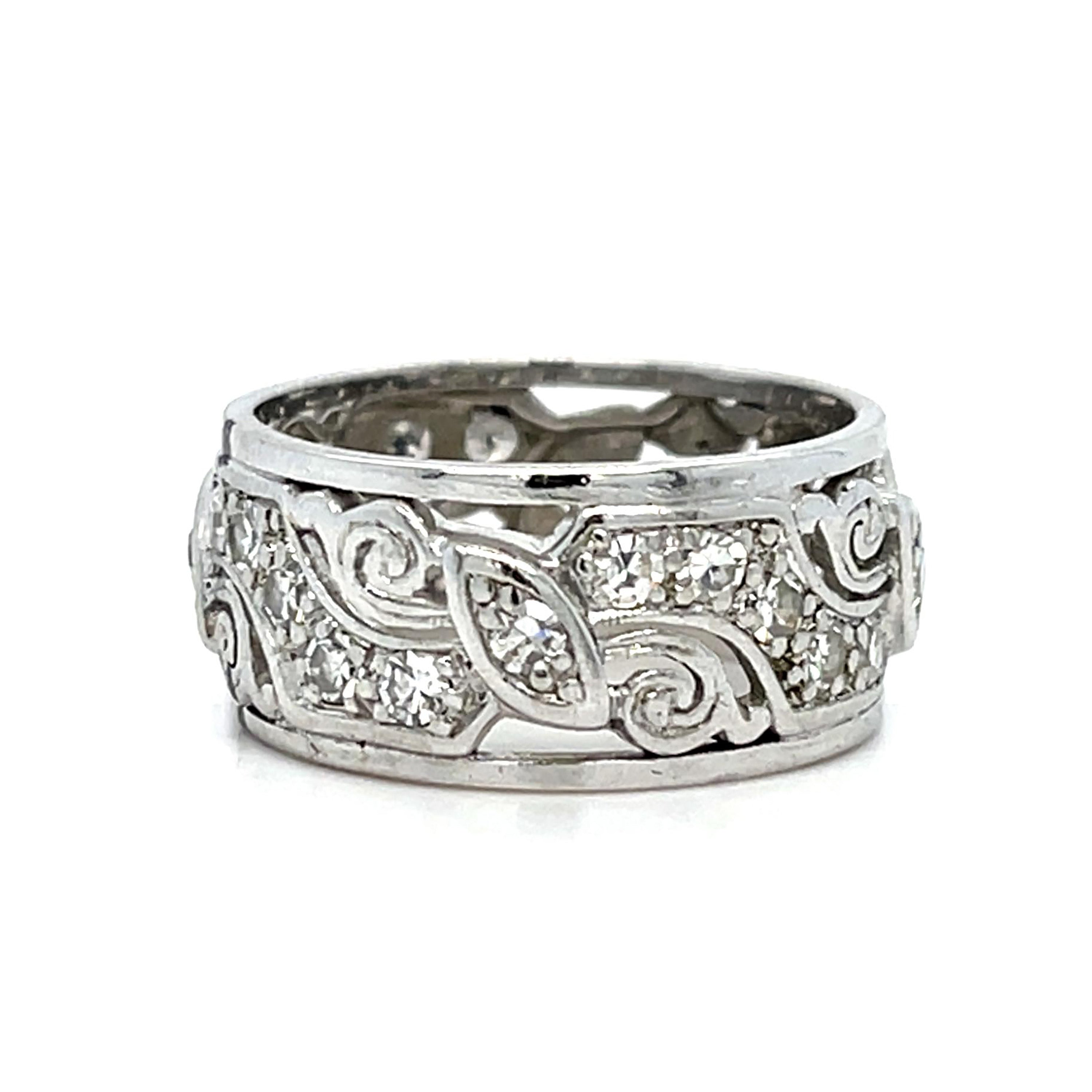 Antique 1930s Diamond Ring Cocktail Ring Roseark Vintage