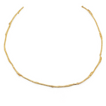 Gold Willow Collar Choker Necklace Elisabeth Bell Jewelry