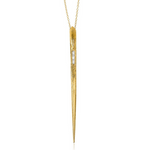 Stingray Necklace with Diamonds Pendant Necklace Elisabeth Bell Jewelry Yellow Gold