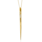 Stingray Necklace with Diamonds Pendant Necklace Elisabeth Bell Jewelry Yellow Gold