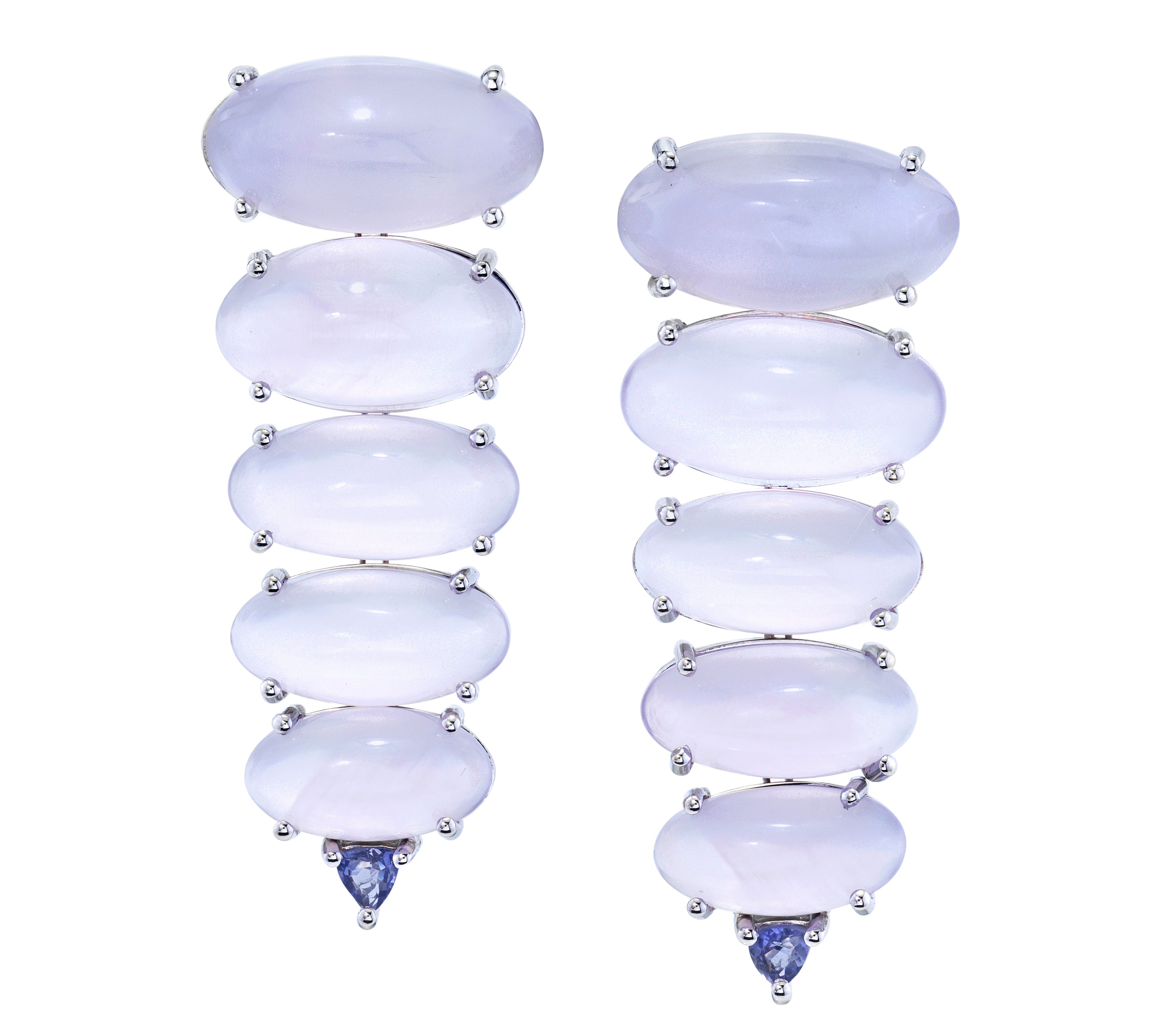 Lavender Waterfall Earrings Statement Earrings Karma El-Khalil