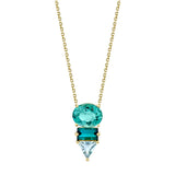 Trickling Blues Pendant Pendant Necklace Karma El-Khalil