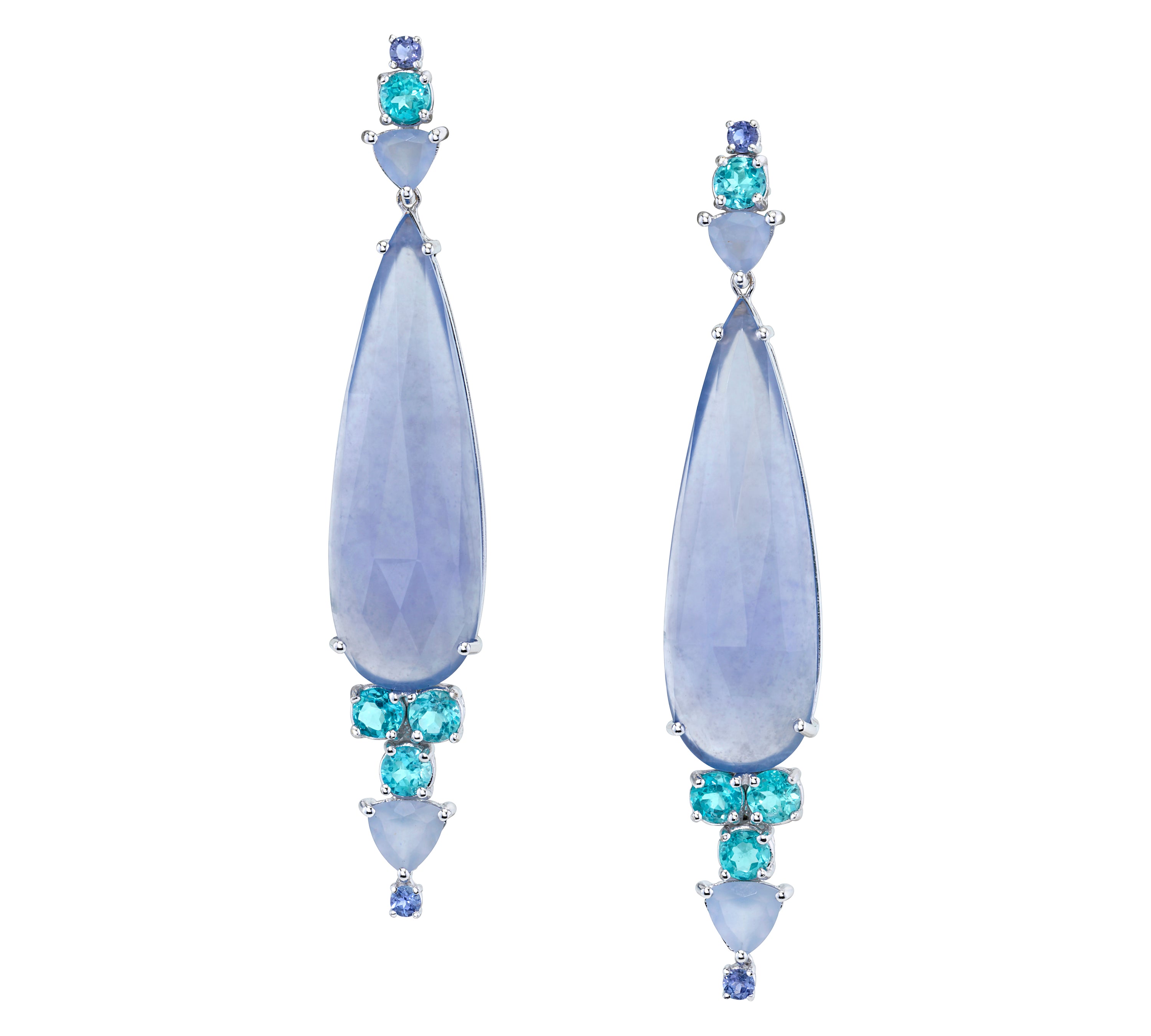 Moonlit Blues Pear-Drop Earrings Drop Earrings Karma El-Khalil