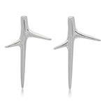 Thorn Studs Stud Earrings Elisabeth Bell Jewelry White Gold Solid 