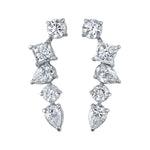 Multi-Shape Diamond Cluster Earring Earrings Roseark Deux Pair