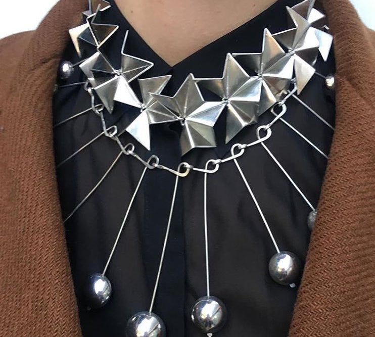 Satellite Mobile Necklace Statement Necklace Perez Bitan