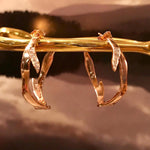Diamond Wanderlust Hoops Hoop Earrings Yakira Rona