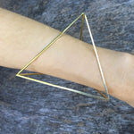 Pyramid Bangle, Gold Bangle Perez Bitan