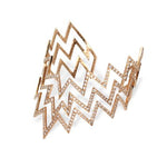 Ikat Pave Diamond Cuff Statement Bracelet Jagga Jewelry