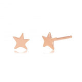 Dancing Star Stud Stud Earrings Jaine K Designs Pair Rose Gold