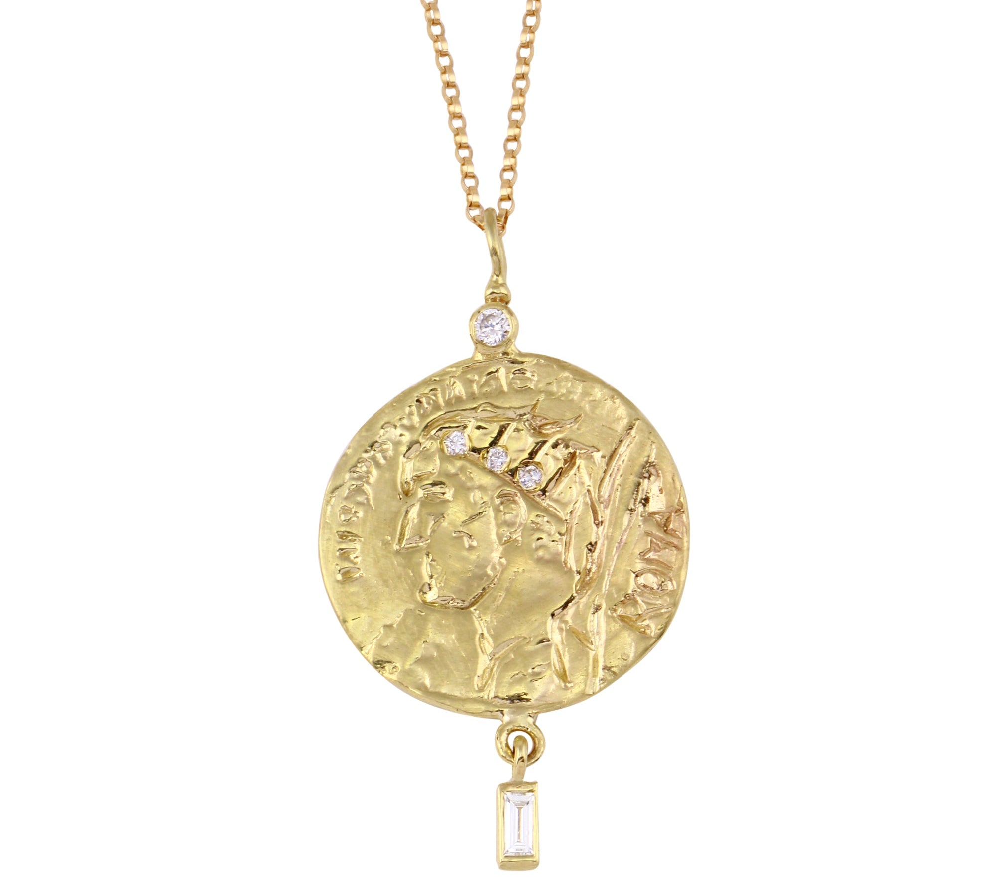 Roma Coin Necklace Pendant Necklace Jaine K Designs