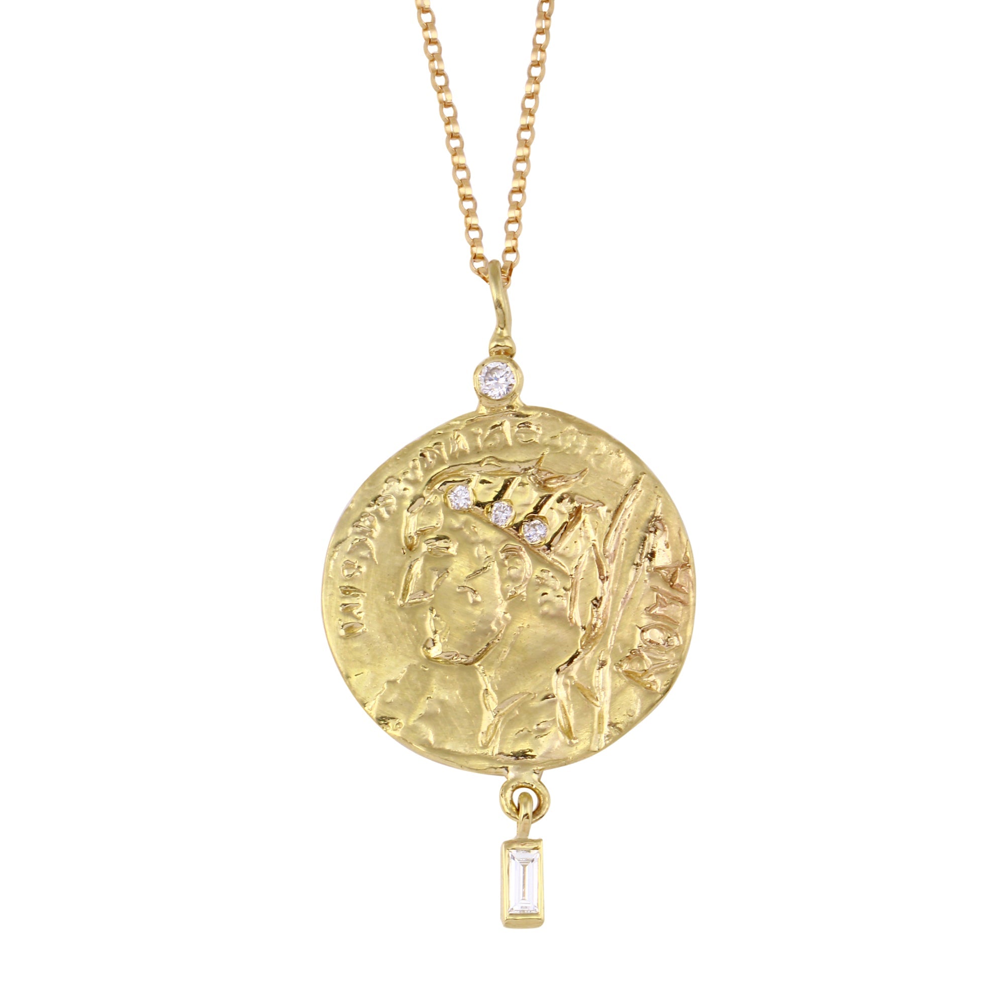 Roma Coin Necklace Pendant Necklace Jaine K Designs