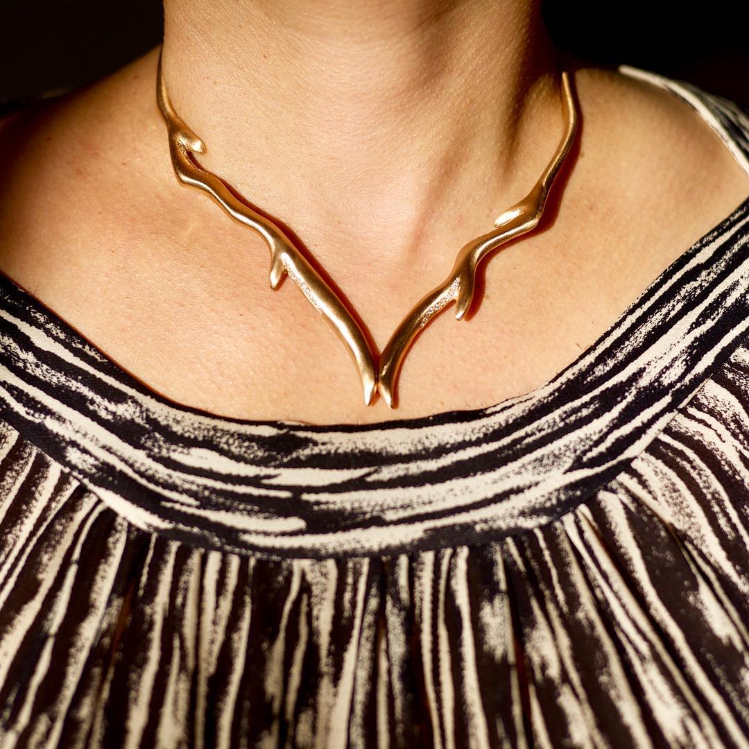 Diamond Wanderlust Collar Statement Necklace Yakira Rona