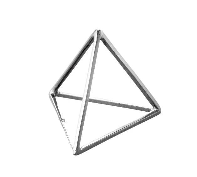 Silver Pyramid Ring Ring Perez Bitan