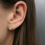 Rosebud Stud, Large Stud Earrings Roseark Jewelry